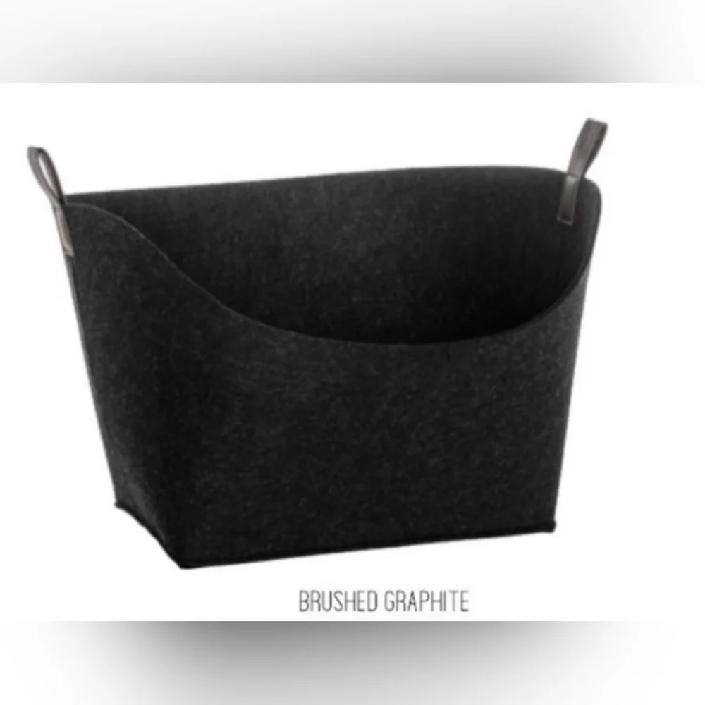 thirty one .. Felt Display Bin ..‎ Brished Graphite .. NWT